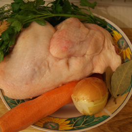 ingredients for chicken broth