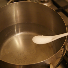 Boil cauliflower in salted water